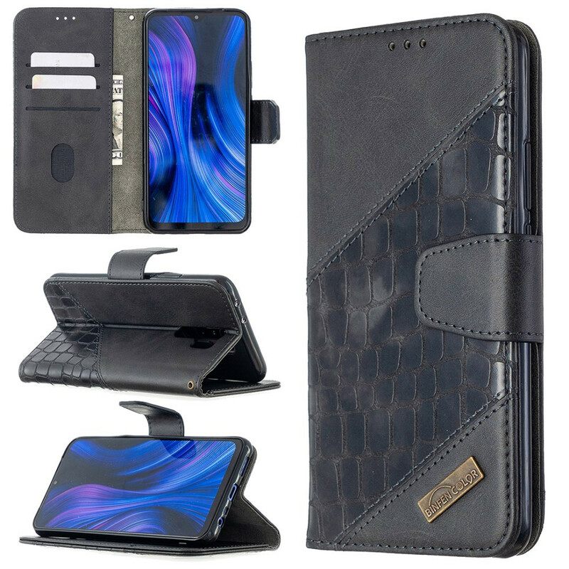 Kotelot Xiaomi Redmi 9 Classic Crocodile Skin Effect