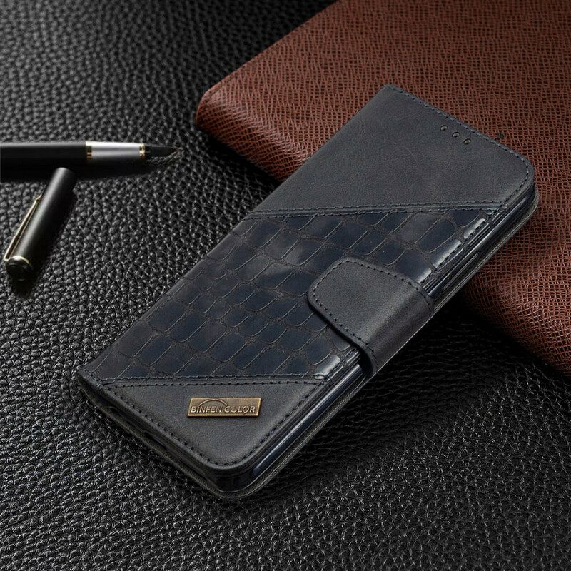 Kotelot Xiaomi Redmi 9 Classic Crocodile Skin Effect