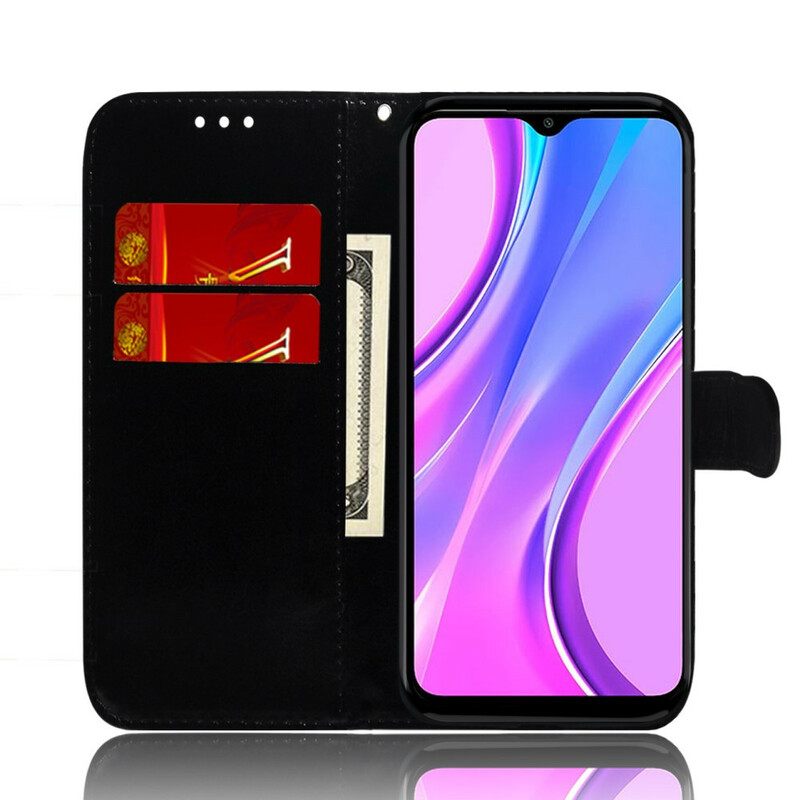 Kotelot Xiaomi Redmi 9 Keinonahkainen Peilin Kansi