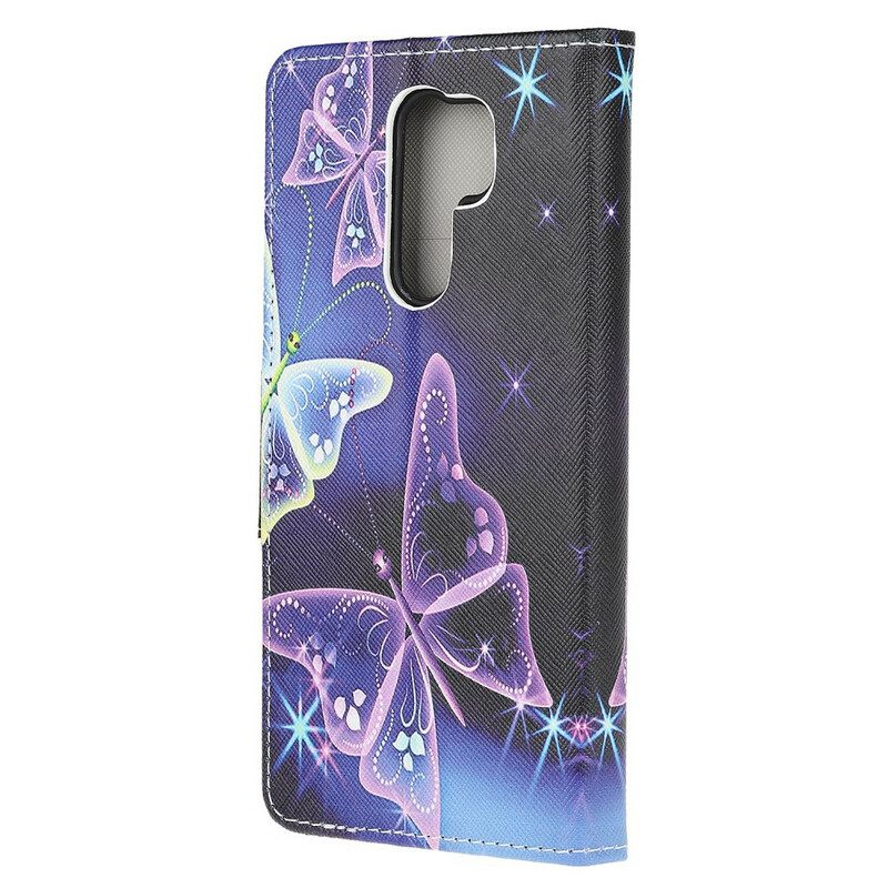 Kotelot Xiaomi Redmi 9 Neon Butterflies