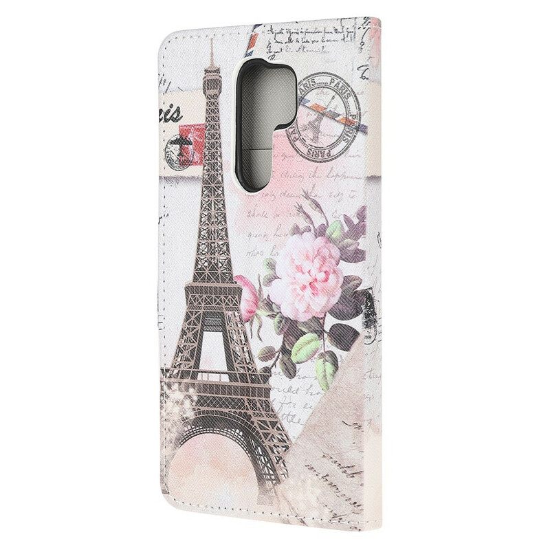 Kotelot Xiaomi Redmi 9 Retro Eiffel-torni