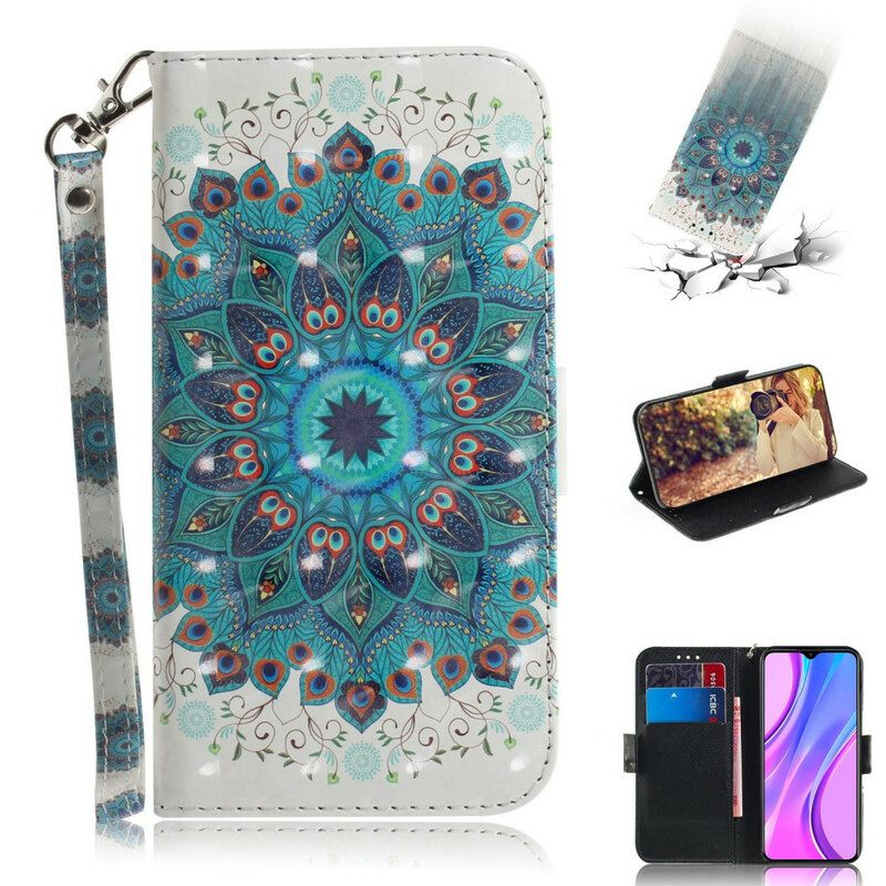 Kotelot Xiaomi Redmi 9 Suojaketju Kuori Magistral Strappy Mandala