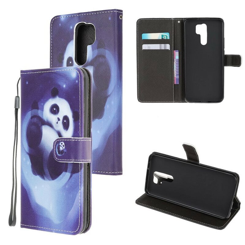 Kotelot Xiaomi Redmi 9 Suojaketju Kuori Panda Space Lanyard