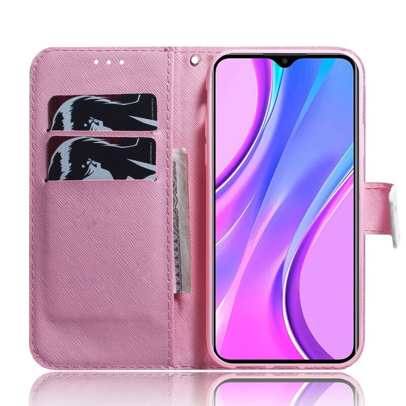 Kotelot Xiaomi Redmi 9 Vanha Ruusukukka