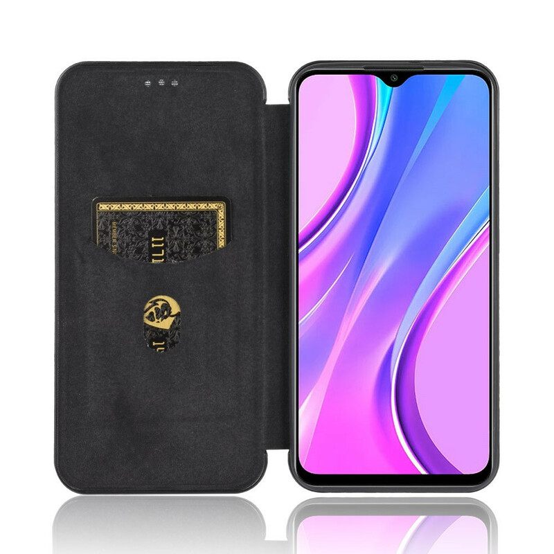 Puhelinkuoret Xiaomi Redmi 9 Kotelot Flip Värillinen Hiilisilikoni