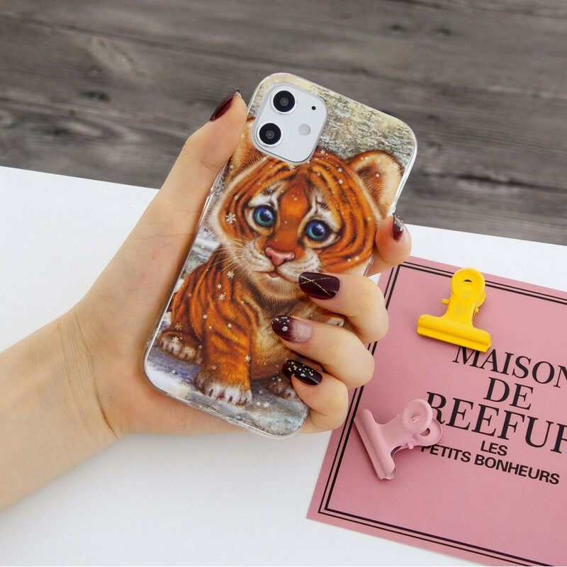 Case iPhone 12 Mini Baby Tiger