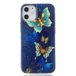 Case iPhone 12 Mini Fluorescent Butterfly Sarja