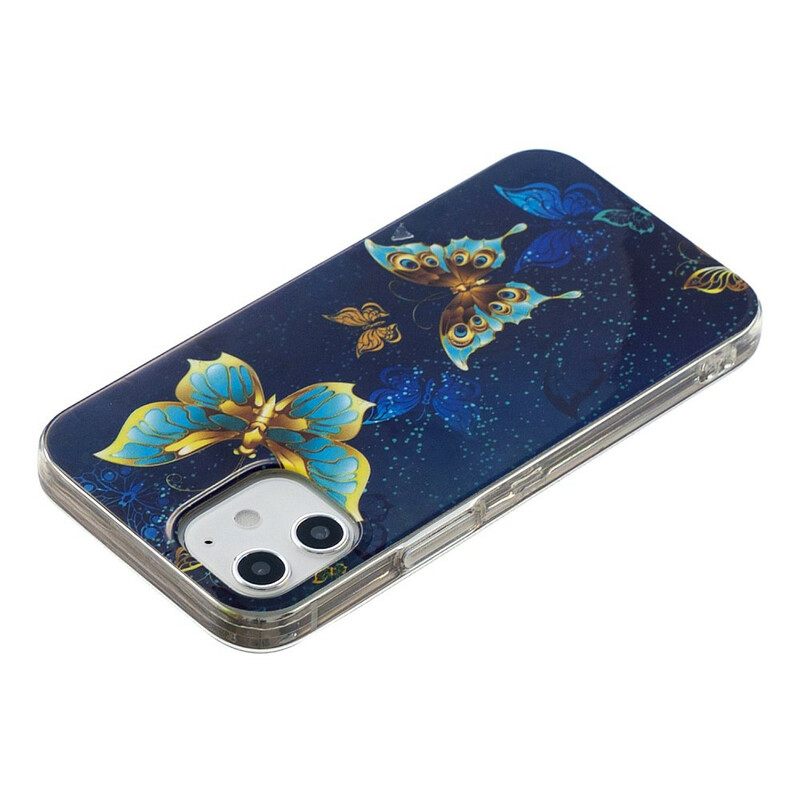 Case iPhone 12 Mini Fluorescent Butterfly Sarja