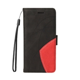 Kotelot iPhone 12 Mini Faux Leather Bicolor Design