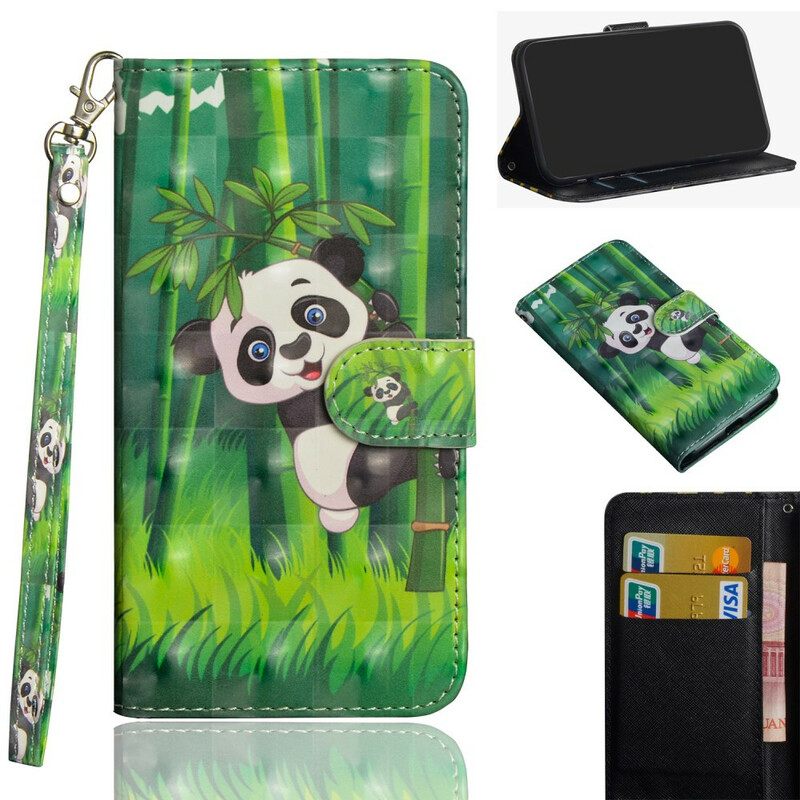 Kotelot iPhone 12 Mini Panda Ja Bamboo