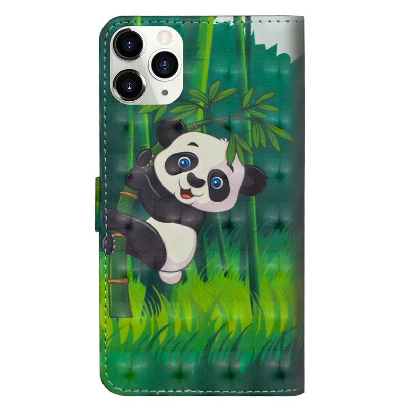 Kotelot iPhone 12 Mini Panda Ja Bamboo