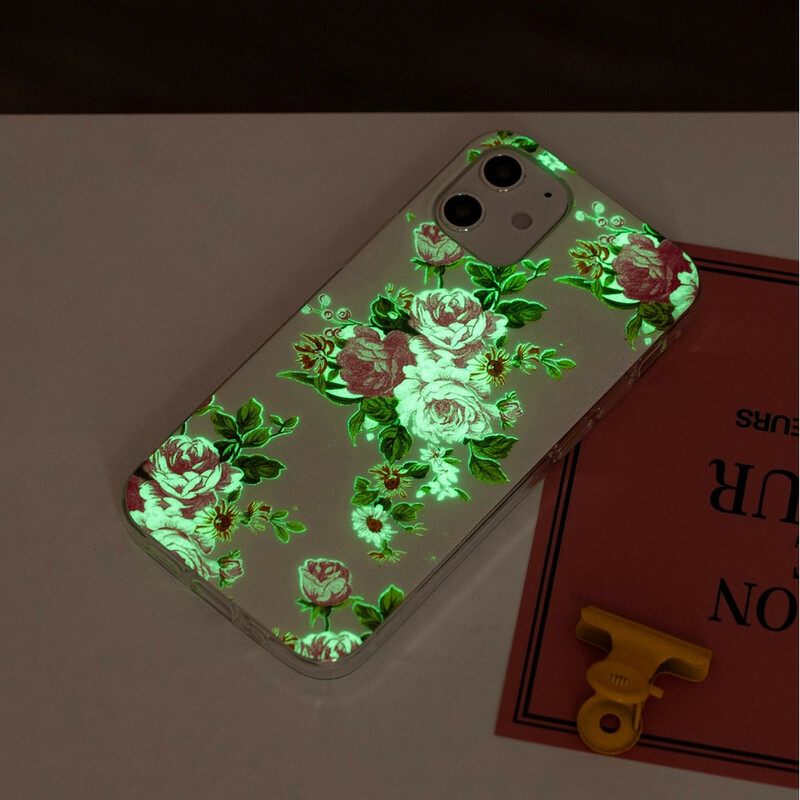 Kuori iPhone 12 Mini Fluorescent Liberty Flowers