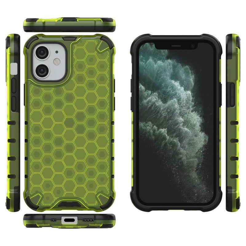 Kuori iPhone 12 Mini Honeycomb Style