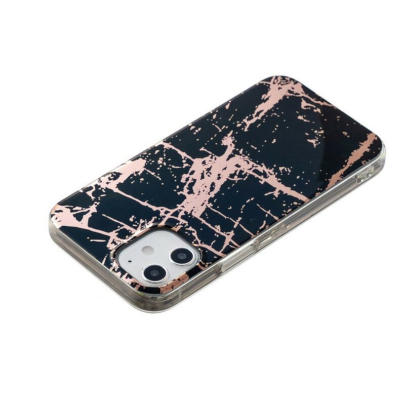 Kuori iPhone 12 Mini Marble Colored Geometry 2