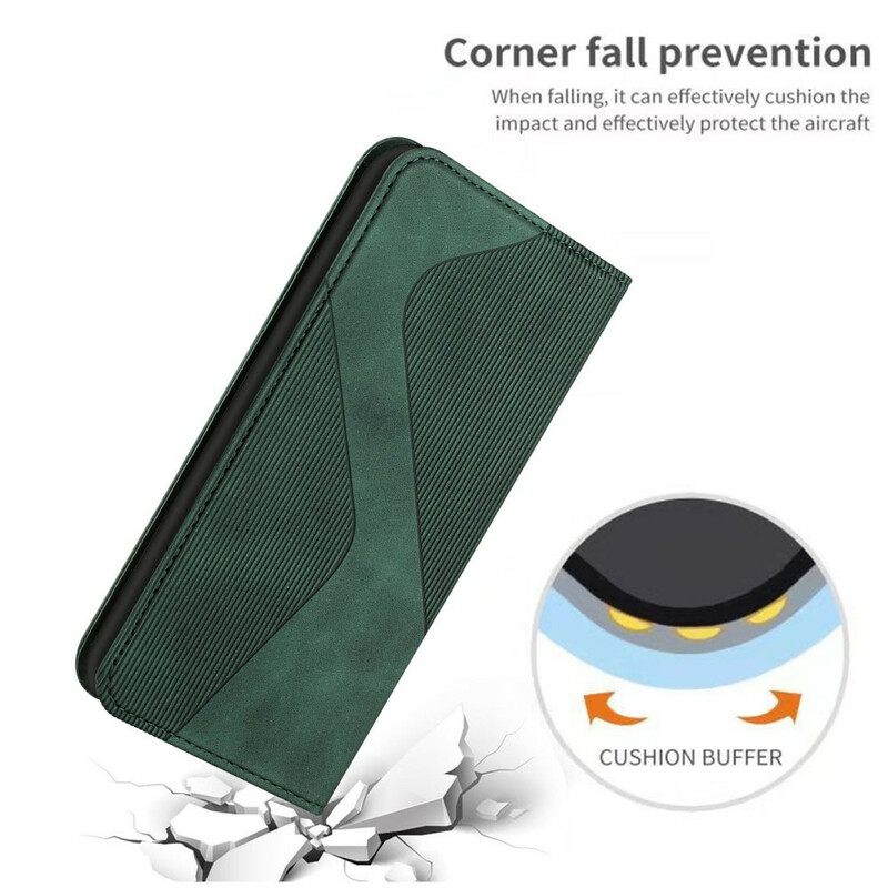 Puhelinkuoret iPhone 12 Mini Kotelot Flip Style Leather S-design