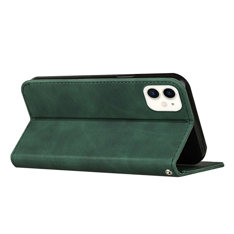 Puhelinkuoret iPhone 12 Mini Kotelot Flip Style Leather S-design