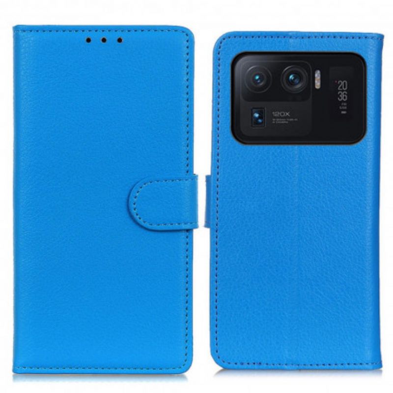 Kotelot Xiaomi Mi 11 Ultra Classic Litchi Faux Leather