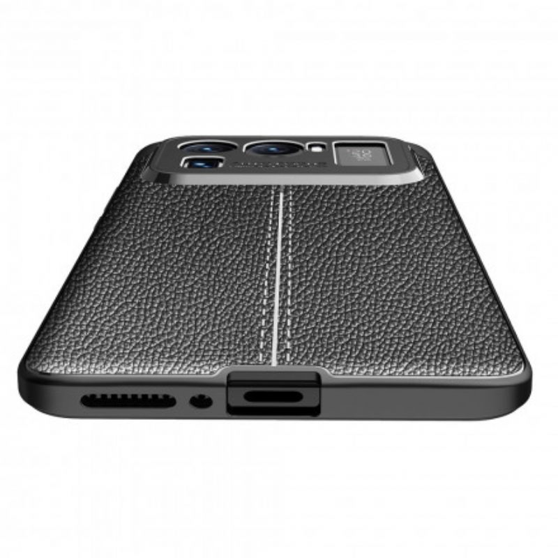 Kuori Xiaomi Mi 11 Ultra Double Line Litchi Leather Effect