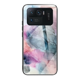 Kuori Xiaomi Mi 11 Ultra Watercolour Marble Tempered Glass