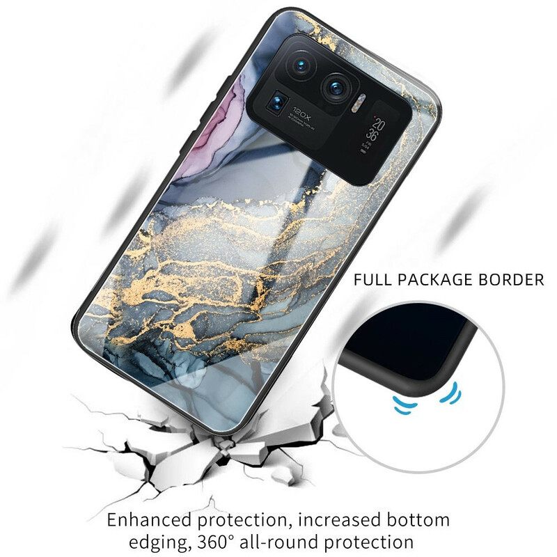 Kuori Xiaomi Mi 11 Ultra Watercolour Marble Tempered Glass