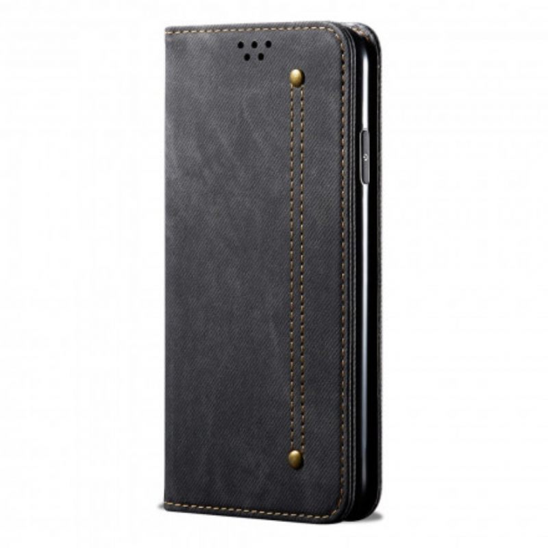 Puhelinkuoret Xiaomi Mi 11 Ultra Kotelot Flip Faux Leather Jeans Texture