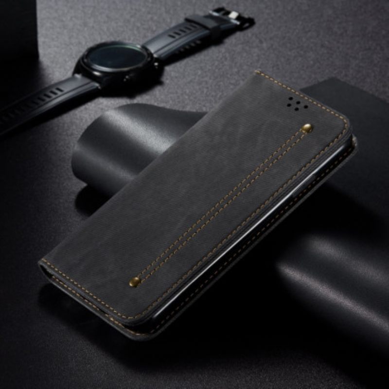 Puhelinkuoret Xiaomi Mi 11 Ultra Kotelot Flip Faux Leather Jeans Texture