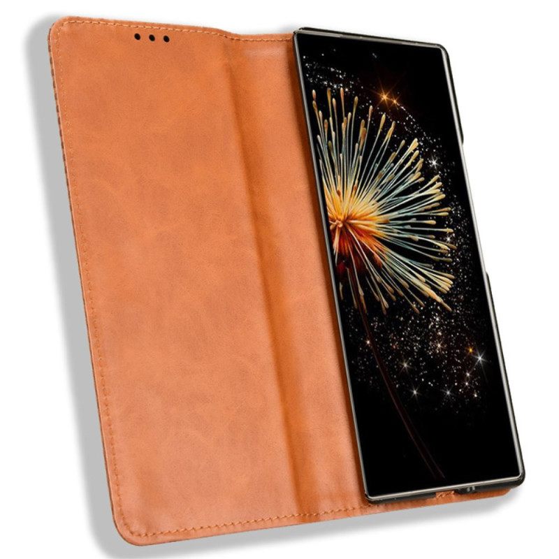 Nahkakotelo Xiaomi Mix Fold 3 Puhelinkuoret Vintage Frieze