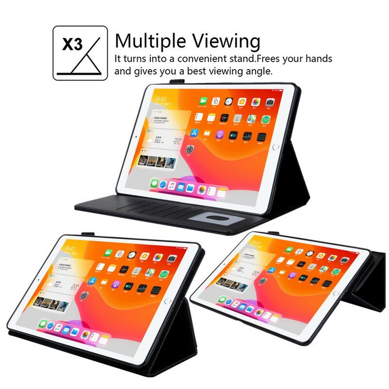 Kotelot iPad 10.2" (2020) (2019) / Air 10.5" / Pro 10.5" Faux Leather Support Handsfree