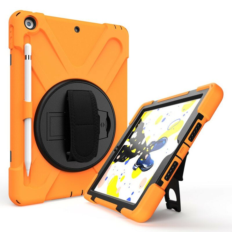 Kuori iPad 10.2" (2020) (2019) / Air 10.5" / Pro 10.5" Kids Hands-free-pidike Ja Hihna