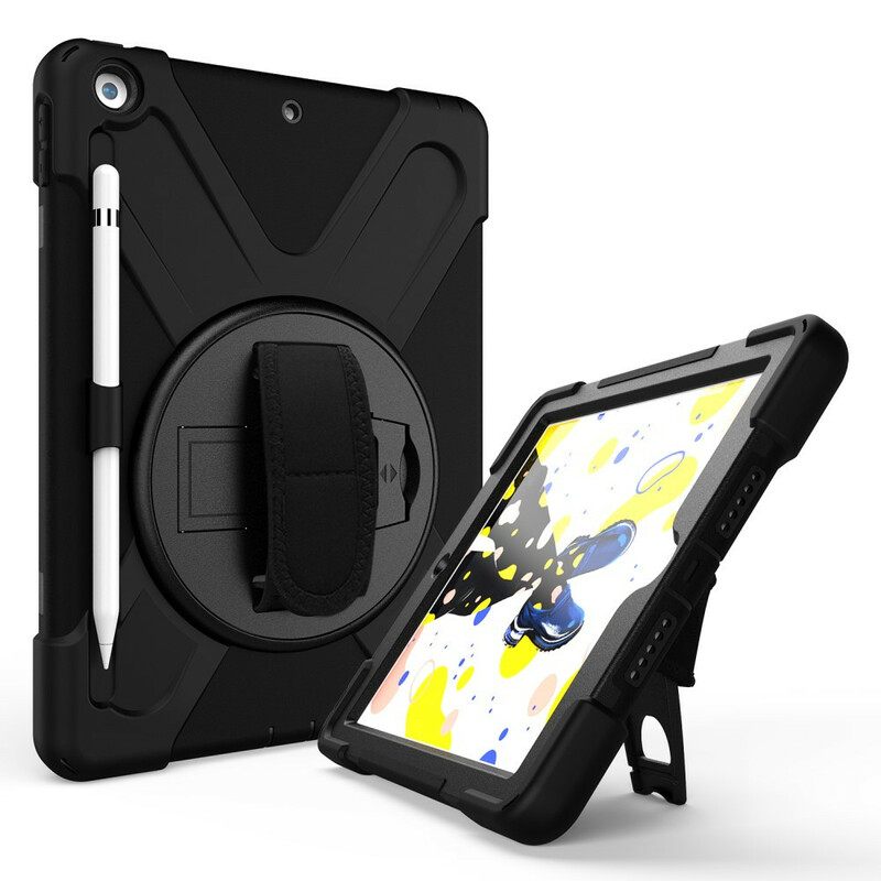 Kuori iPad 10.2" (2020) (2019) / Air 10.5" / Pro 10.5" Kids Hands-free-pidike Ja Hihna