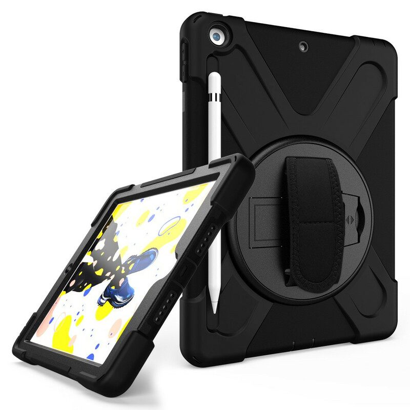 Kuori iPad 10.2" (2020) (2019) / Air 10.5" / Pro 10.5" Kids Hands-free-pidike Ja Hihna