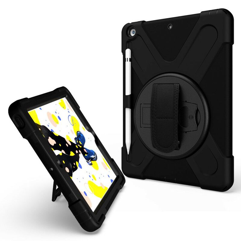 Kuori iPad 10.2" (2020) (2019) / Air 10.5" / Pro 10.5" Kids Hands-free-pidike Ja Hihna