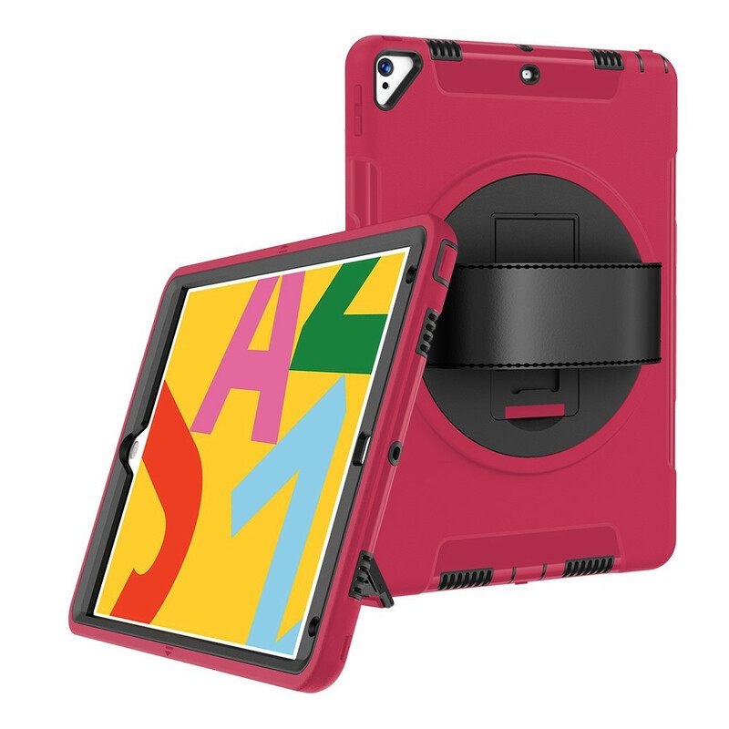 Kuori iPad 10.2" (2020) (2019) / Air 10.5" / Pro 10.5" Ultra Resistant Hihnalla Ja Tuella