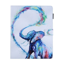 Nahkakotelo iPad 10.2" (2020) (2019) / Air 10.5" / Pro 10.5" Elephant Art