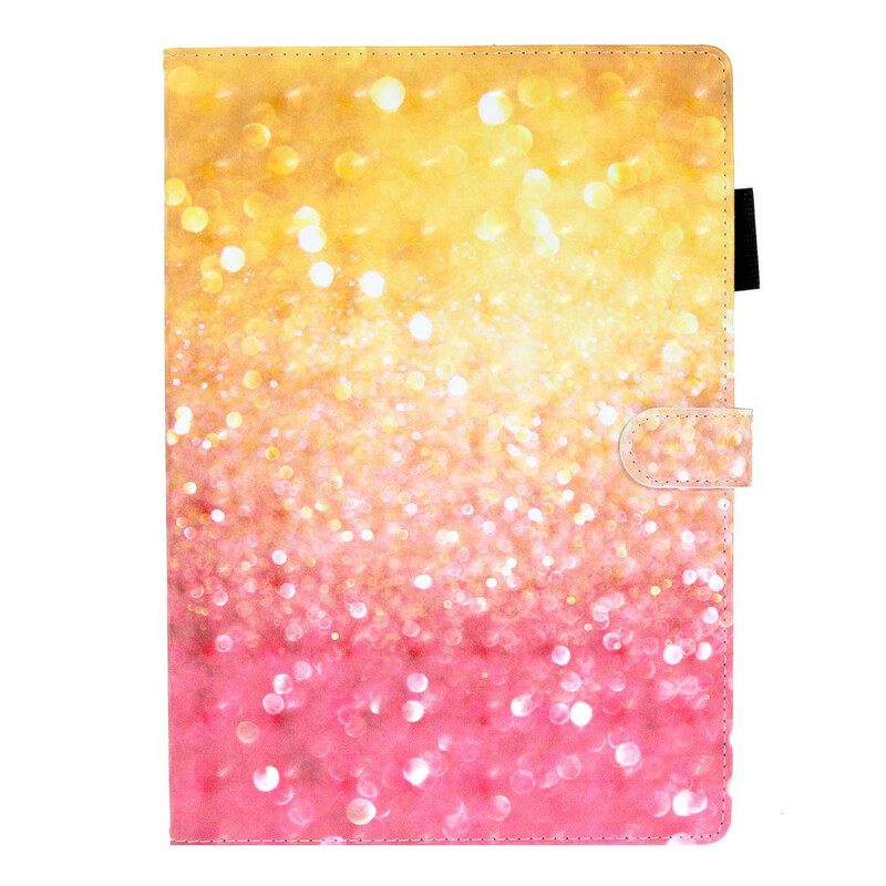 Nahkakotelo iPad 10.2" (2020) (2019) / Air 10.5" / Pro 10.5" Glitter Gradient