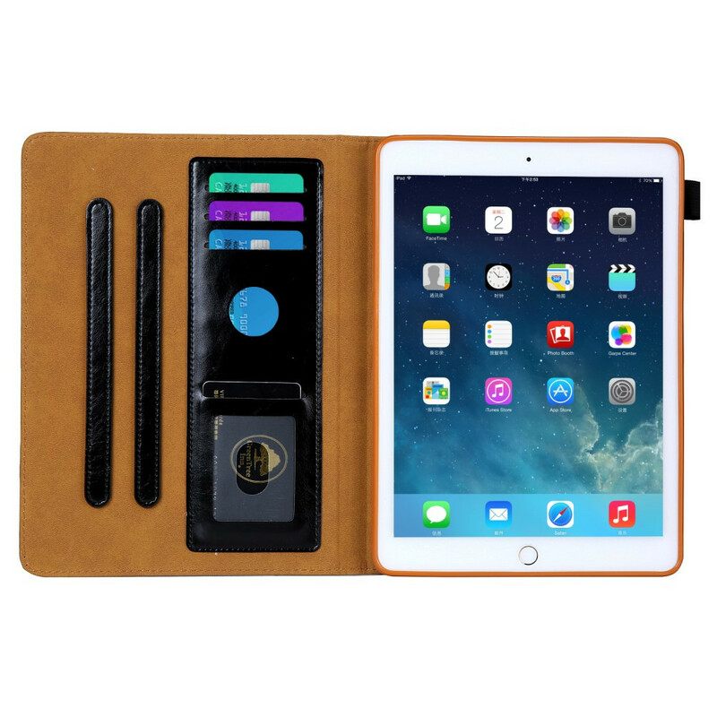 Nahkakotelo iPad 10.2" (2020) (2019) / Air 10.5" / Pro 10.5" Hopea Lukko