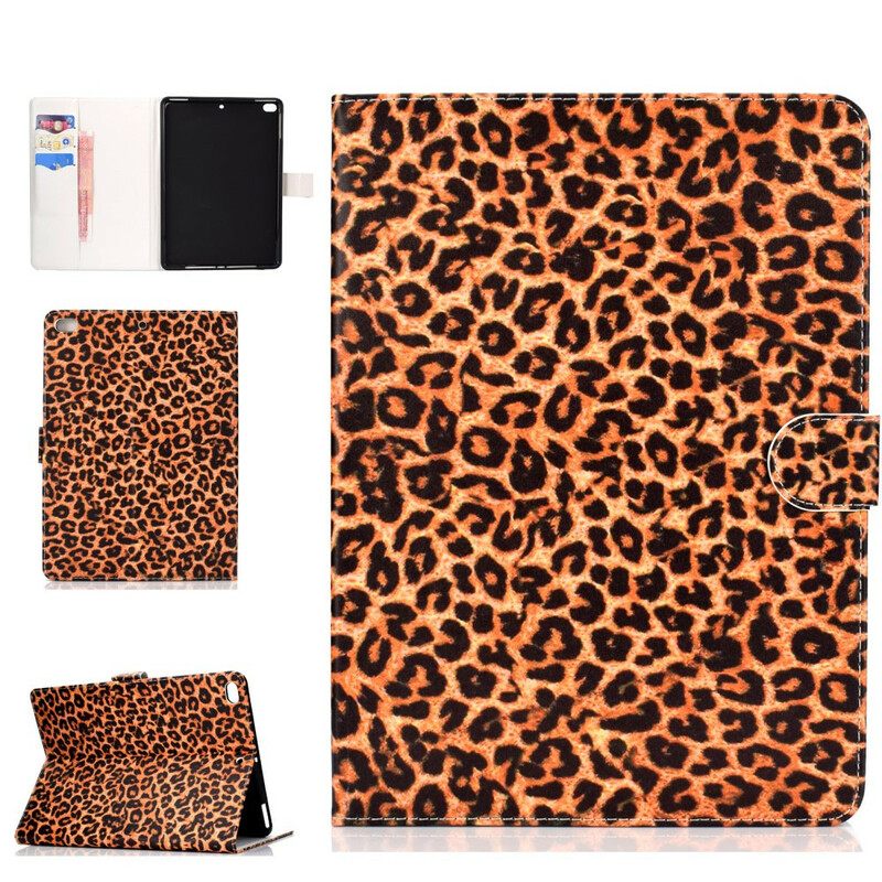 Nahkakotelo iPad 10.2" (2020) (2019) / Air 10.5" / Pro 10.5" Leopard