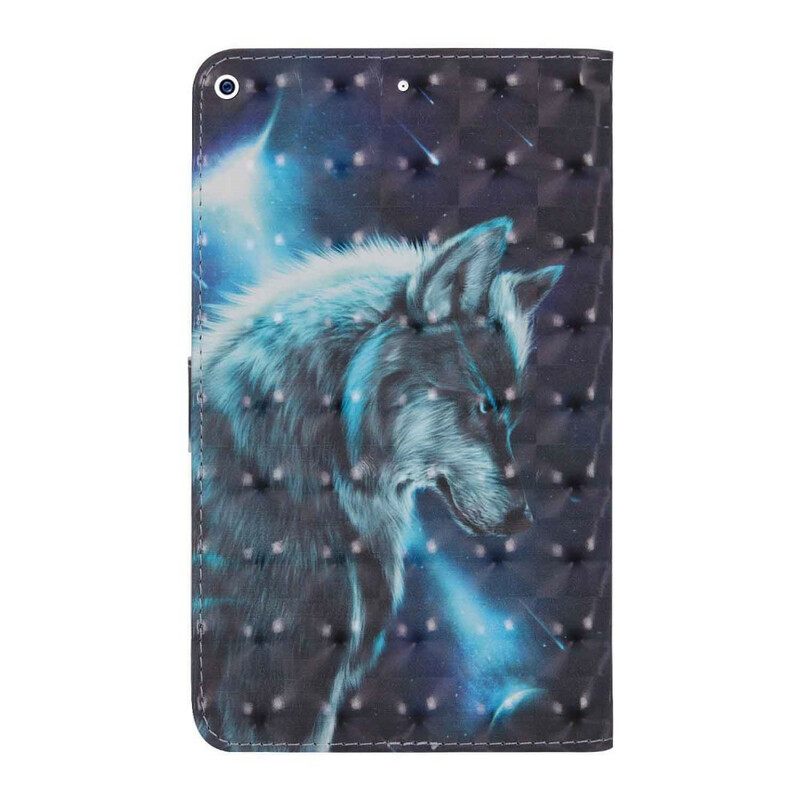 Nahkakotelo iPad 10.2" (2020) (2019) / Air 10.5" / Pro 10.5" Light Spot Wolf