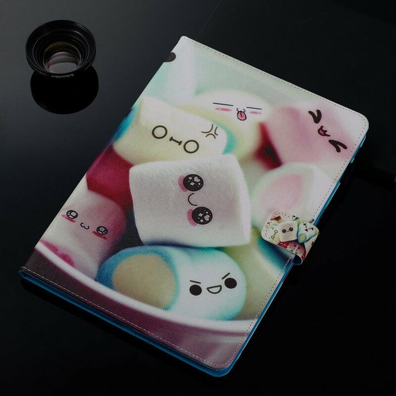 Nahkakotelo iPad 10.2" (2020) (2019) / Air 10.5" / Pro 10.5" Marshmallows Fun