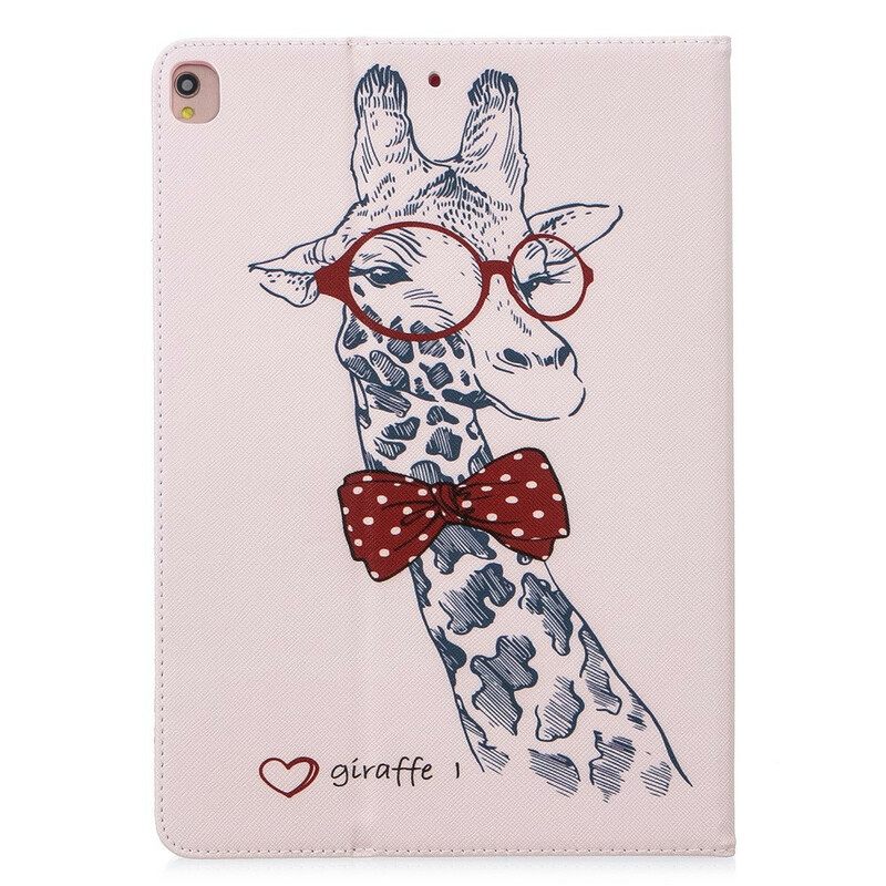 Nahkakuori iPad 10.2" (2020) (2019) / Air 10.5" / Pro 10.5" Brainy Giraffe