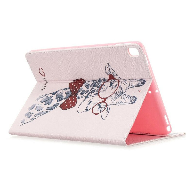 Nahkakuori iPad 10.2" (2020) (2019) / Air 10.5" / Pro 10.5" Brainy Giraffe