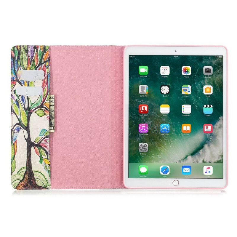 Nahkakuori iPad 10.2" (2020) (2019) / Air 10.5" / Pro 10.5" Maalauspuu