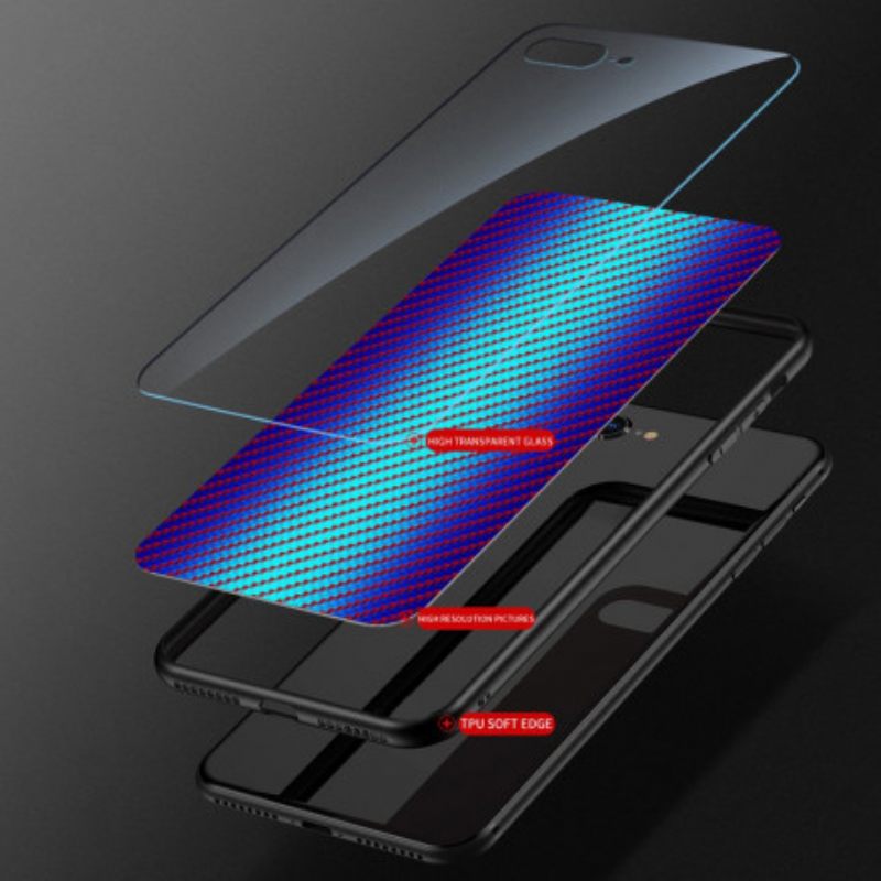 Case Samsung Galaxy A22 5G Carbon Fiber Karkaistu Lasi