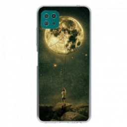 Case Samsung Galaxy A22 5G Flexible Moon Man