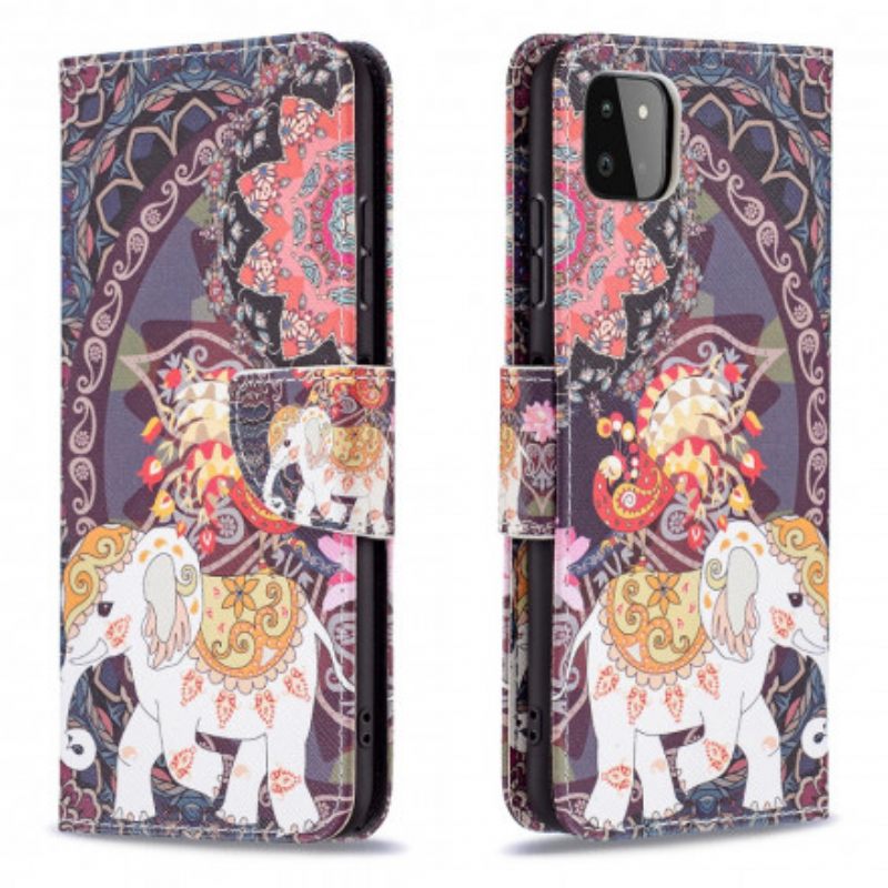 Flip Case Samsung Galaxy A22 5G Intian Norsu