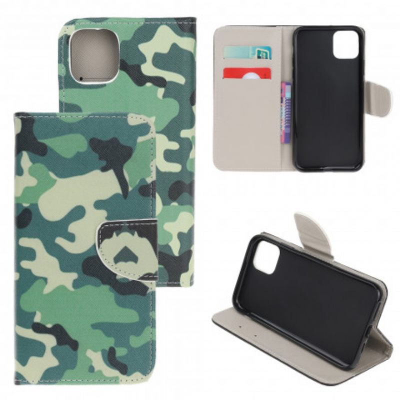 Flip Case Samsung Galaxy A22 5G Military Camouflage