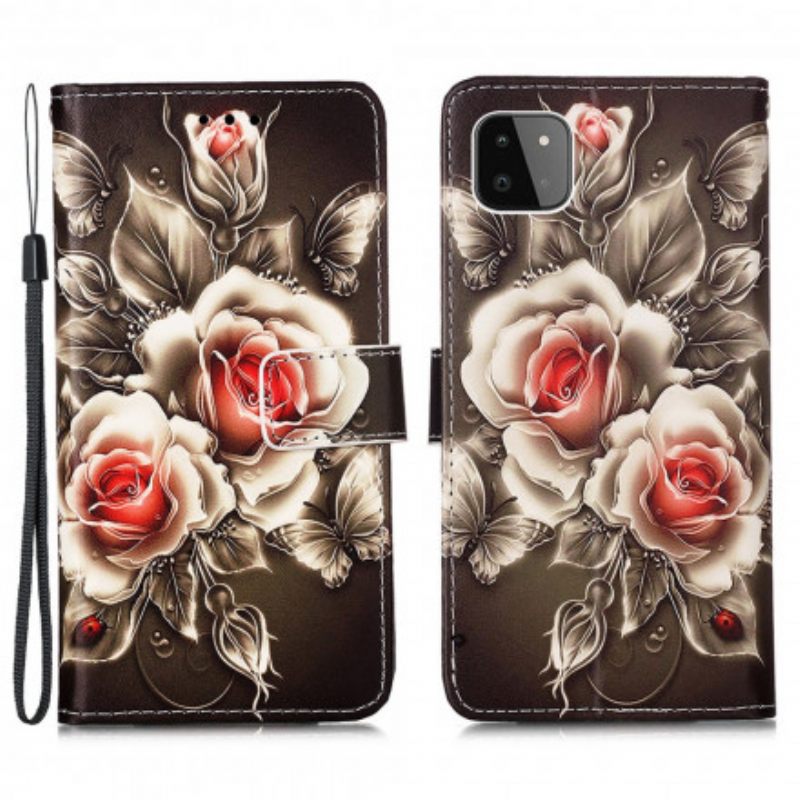 Kotelot Samsung Galaxy A22 5G Golden Roses