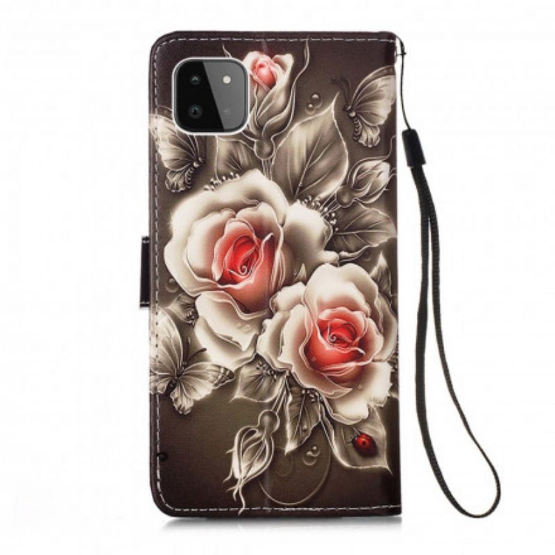 Kotelot Samsung Galaxy A22 5G Golden Roses