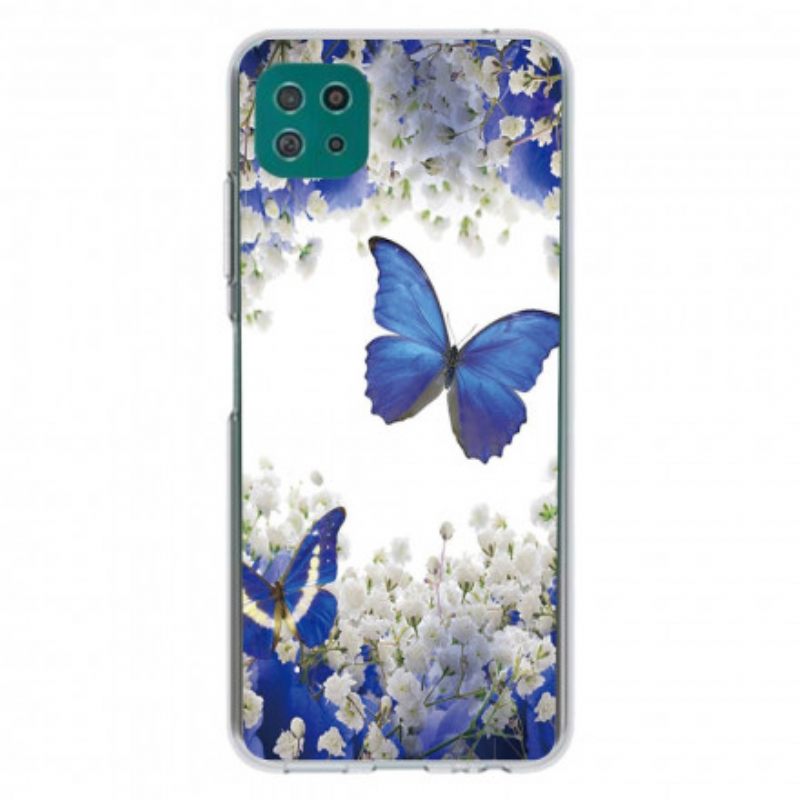 Kuori Samsung Galaxy A22 5G Butterflies Design