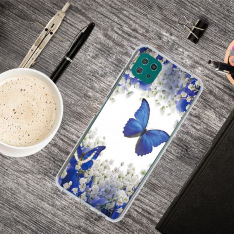 Kuori Samsung Galaxy A22 5G Butterflies Design